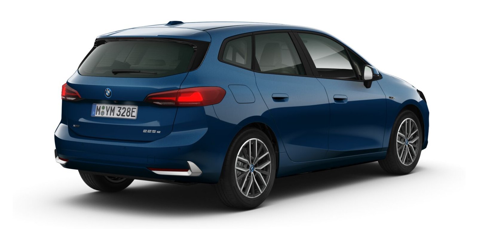 BMW BMW 2er in Blau von hinten BMW BMW 2er in Blau von hinten