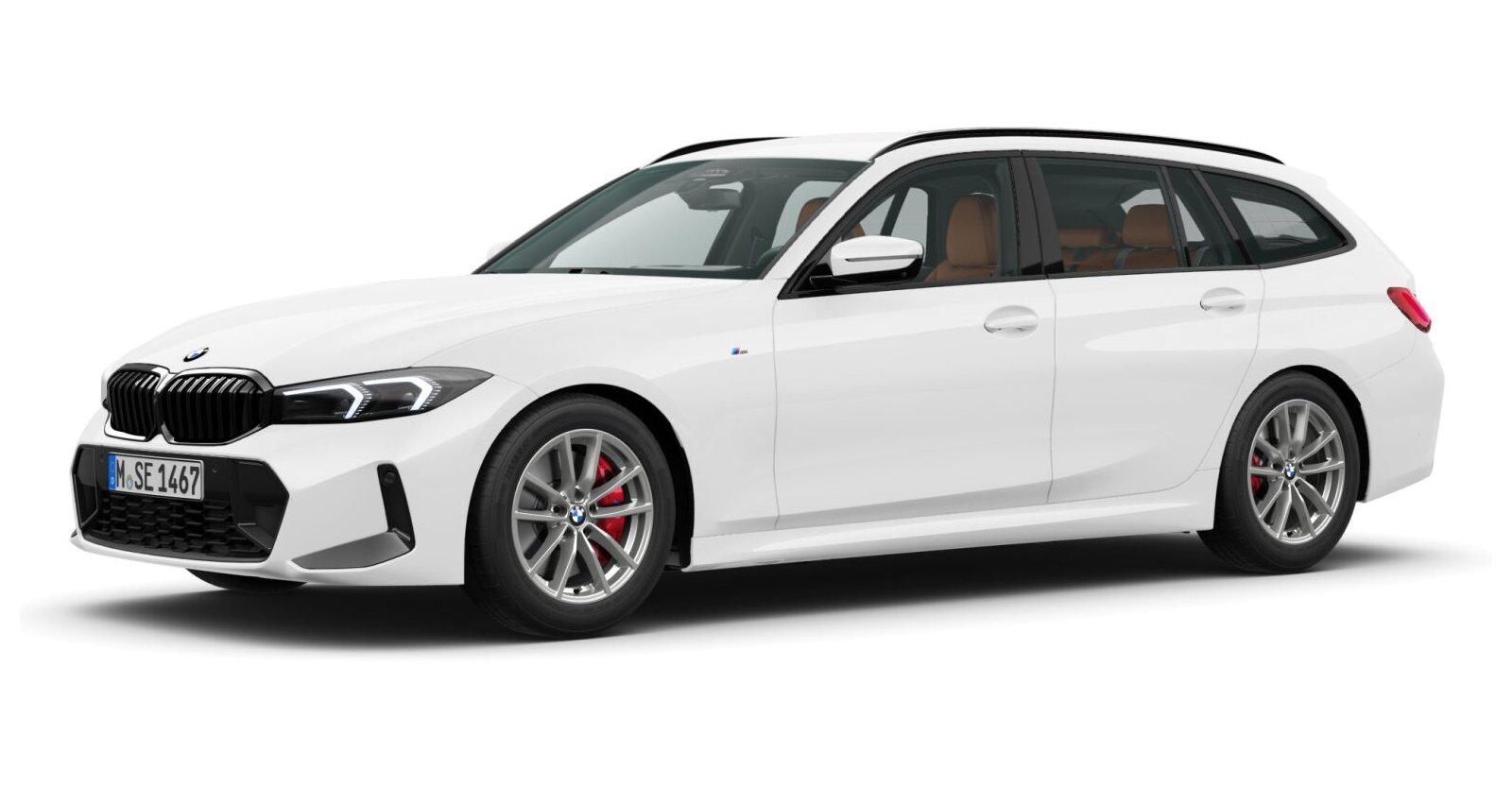 BMW BMW 3er in Weiß von vorne BMW BMW 3er in Weiß von vorne