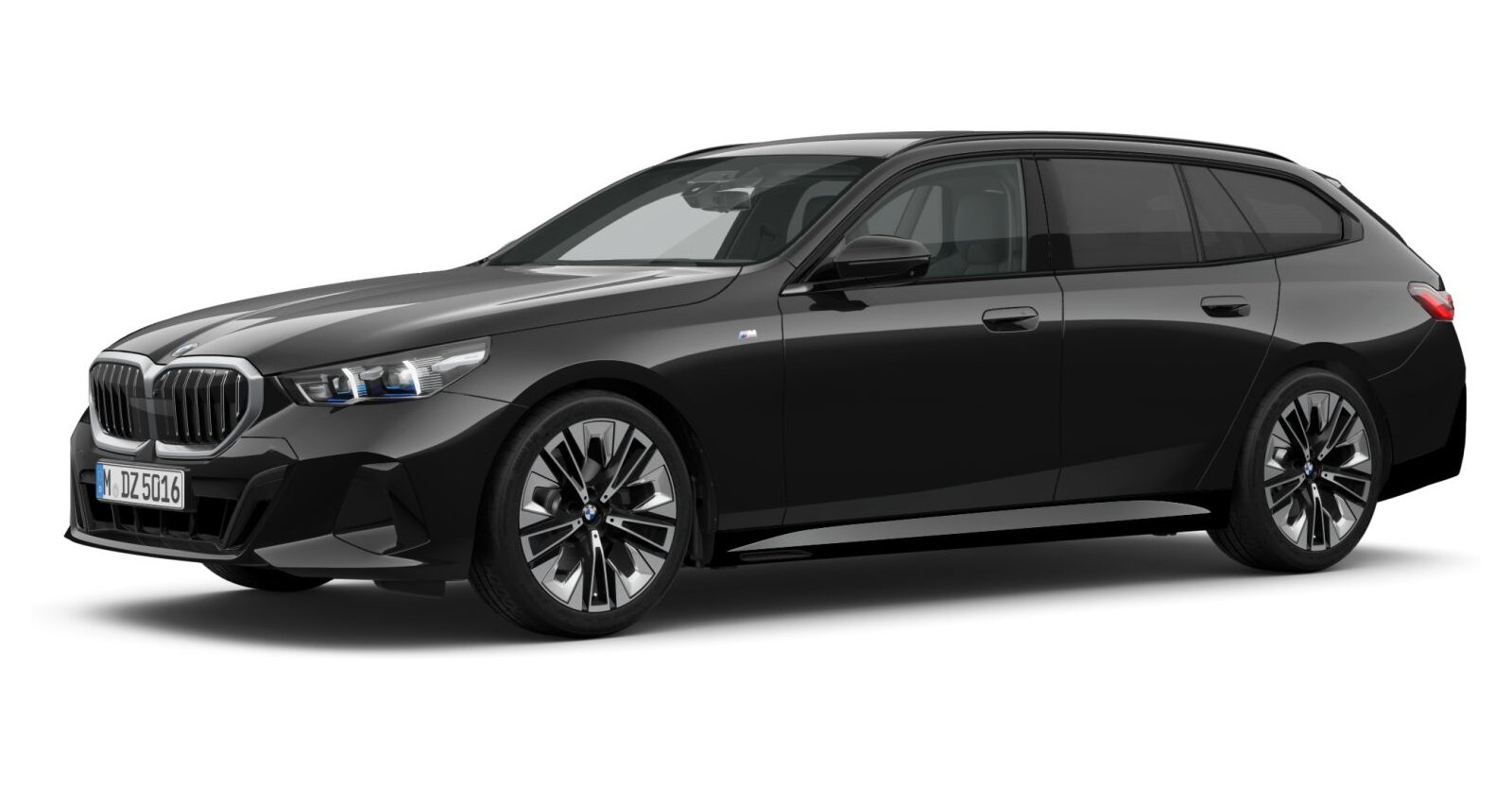BMW BMW 5er in Schwarz von vorne