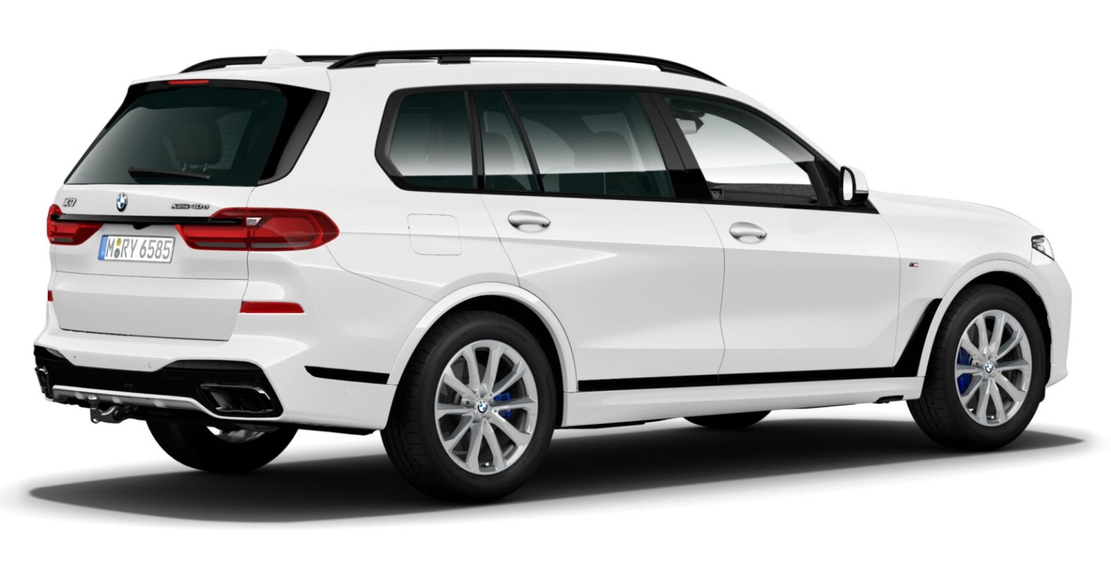 BMW BMW X in Weiß von hinten BMW BMW X in Weiß von hinten