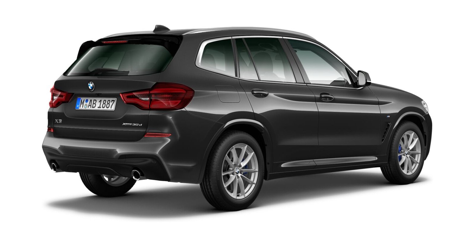 BMW BMW X in Grau von hinten BMW BMW X in Grau von hinten
