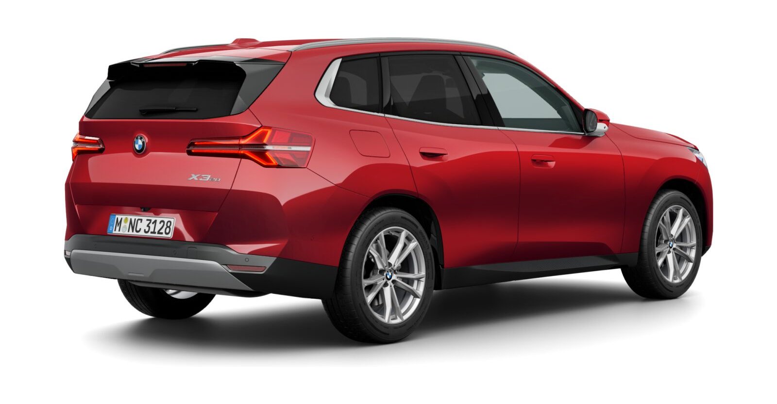 BMW BMW X in Rot von hinten