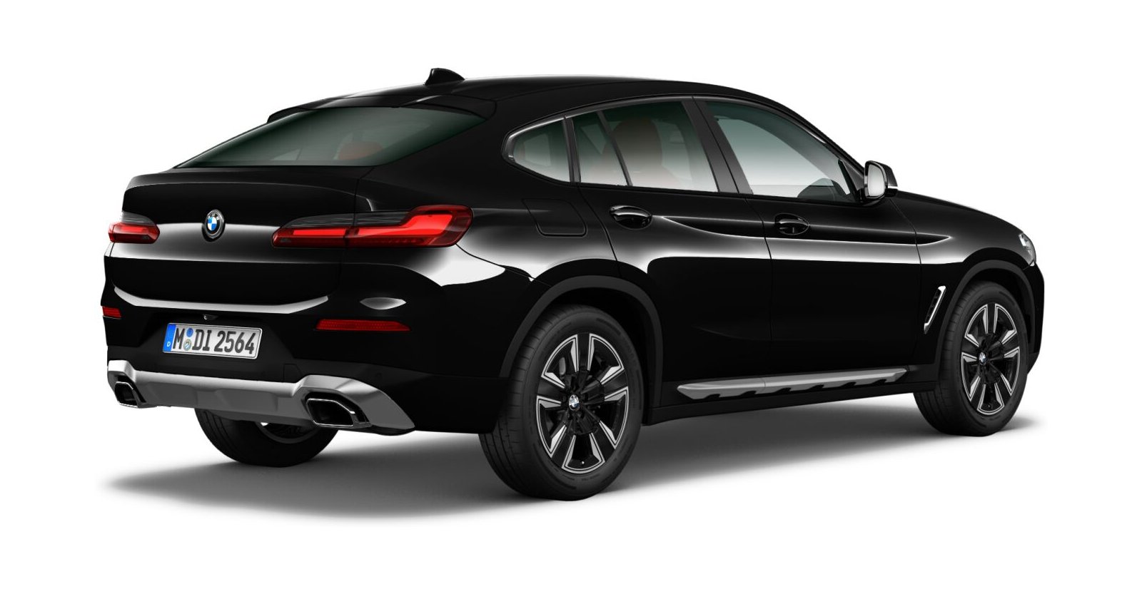 BMW BMW X in Schwarz von hinten BMW BMW X in Schwarz von hinten