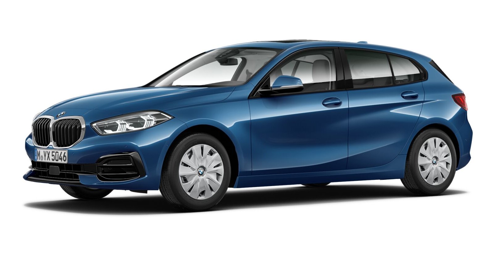 BMW BMW 1er in Blau von vorne BMW BMW 1er in Blau von vorne