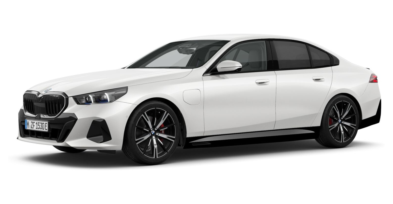 BMW BMW 5er in Weiß von vorne BMW BMW 5er in Weiß von vorne