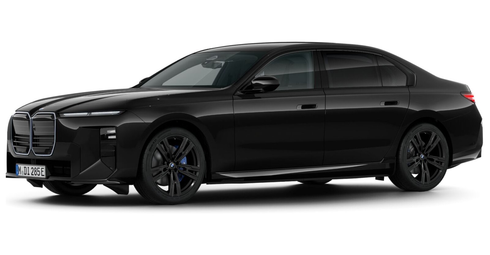 BMW BMW I in Schwarz von vorne BMW BMW I in Schwarz von vorne