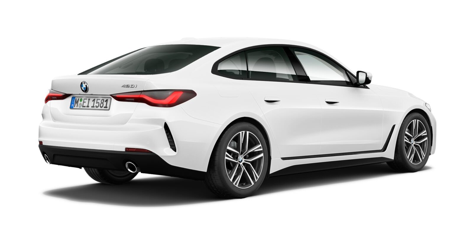 BMW BMW 4er in Weiß von hinten BMW BMW 4er in Weiß von hinten