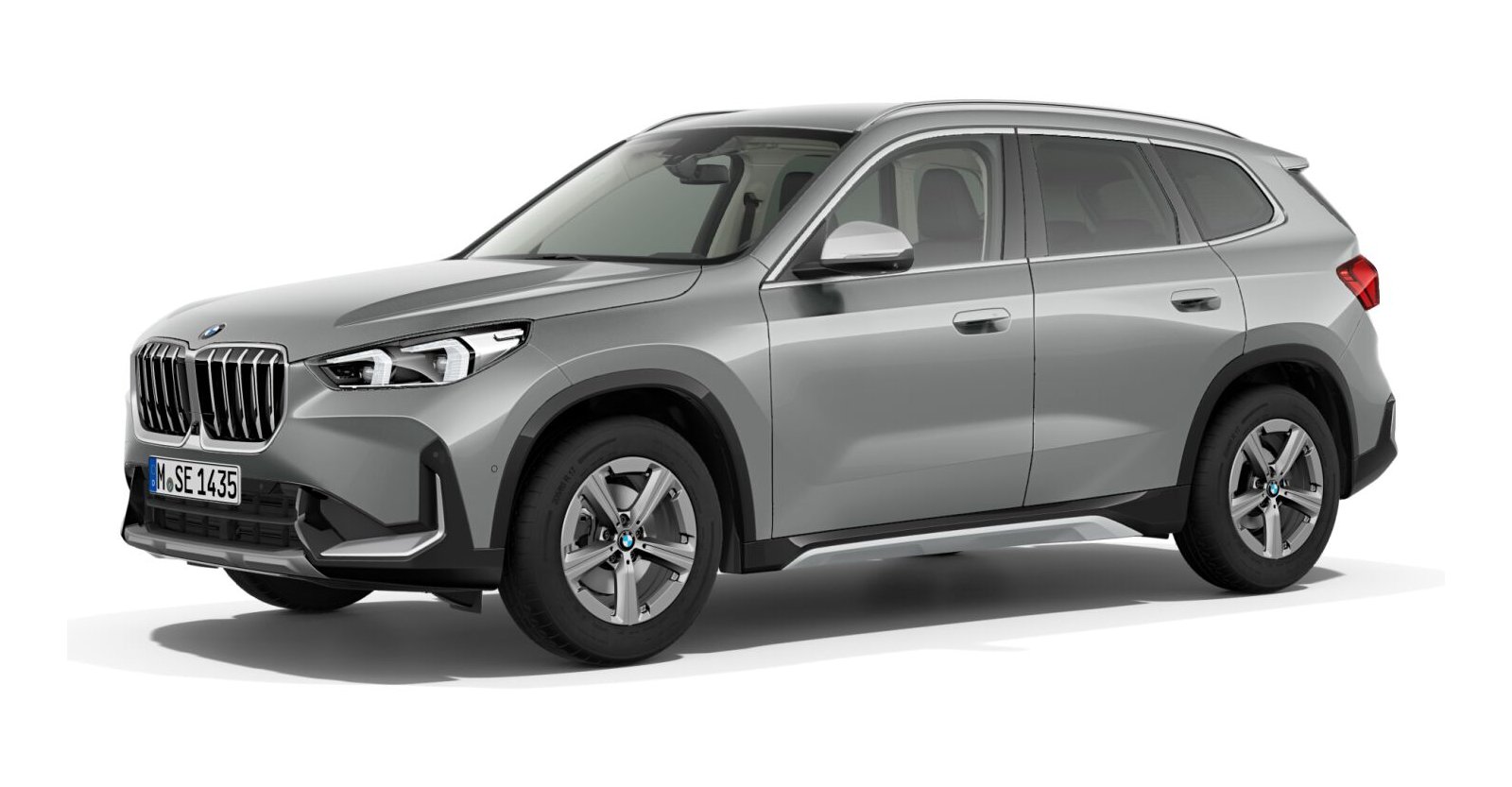 BMW X1 sDrive18d in Grau von vorne BMW X1 sDrive18d in Grau von vorne