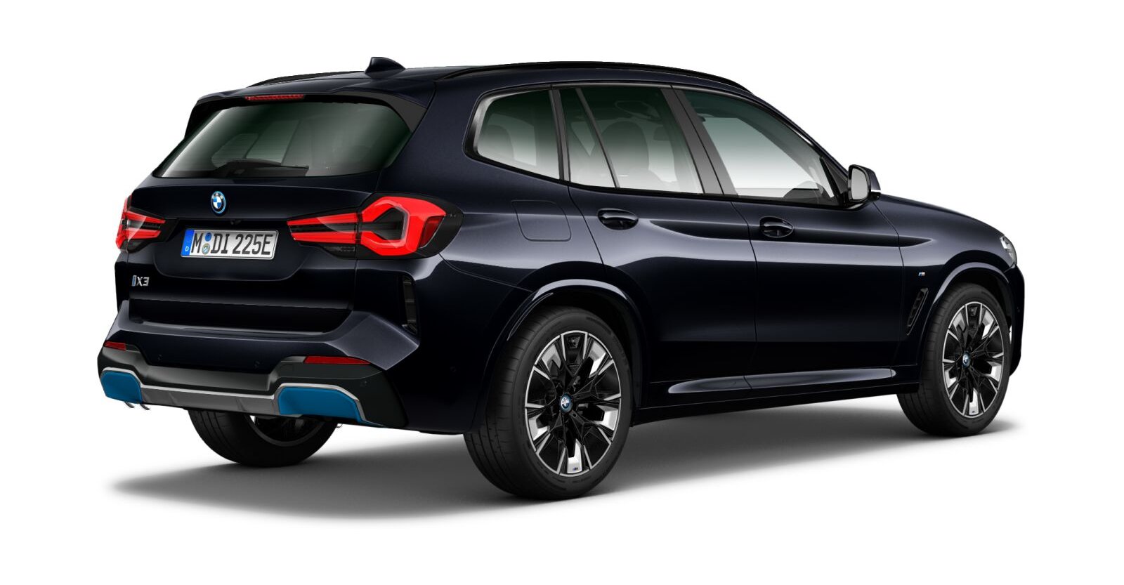 BMW BMW I in Schwarz von hinten BMW BMW I in Schwarz von hinten