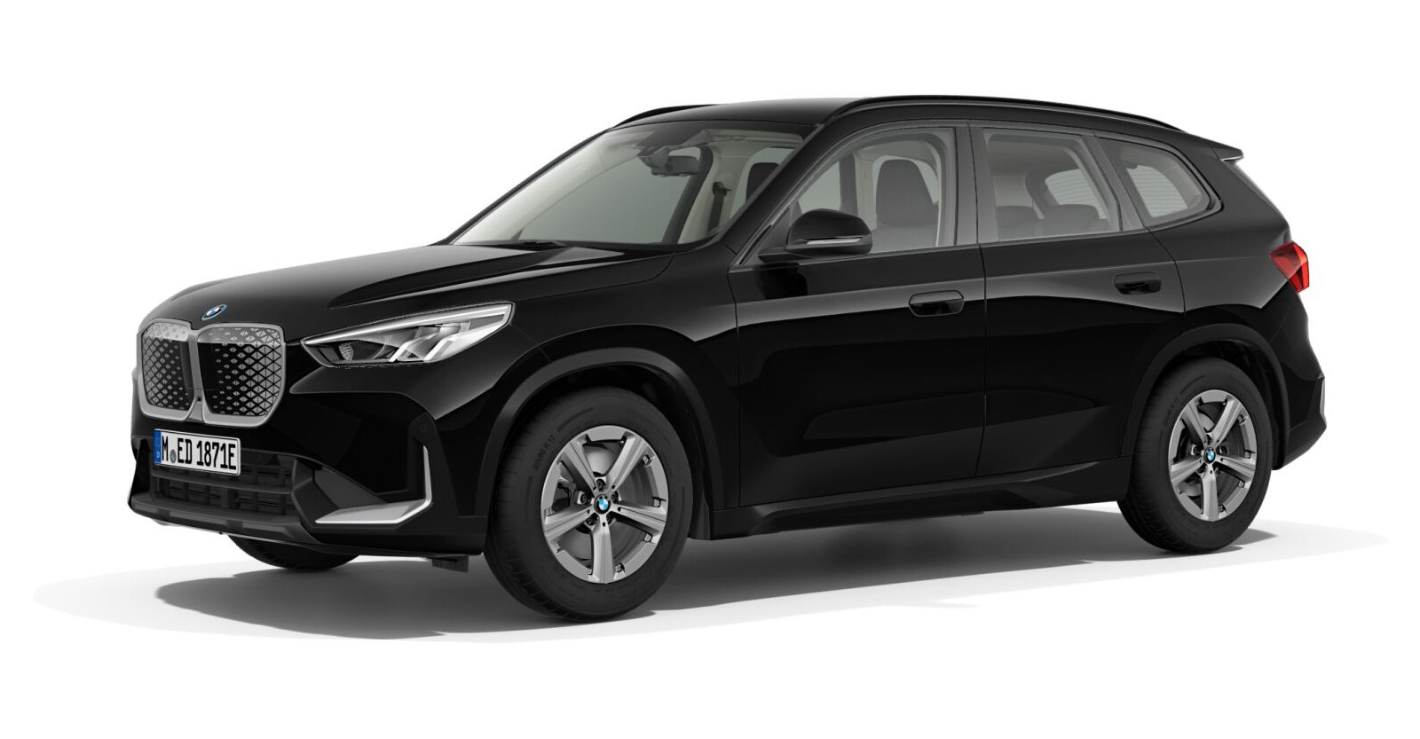 BMW BMW I in Schwarz von vorne BMW BMW I in Schwarz von vorne