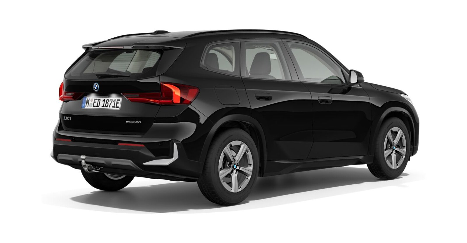 BMW BMW I in Schwarz von hinten BMW BMW I in Schwarz von hinten
