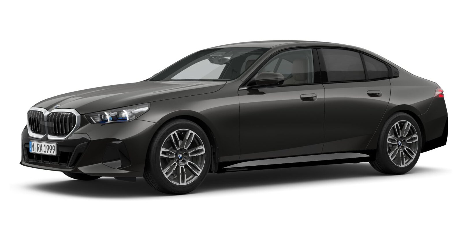 BMW 520i Limousine in Grau von vorne BMW 520i Limousine in Grau von vorne