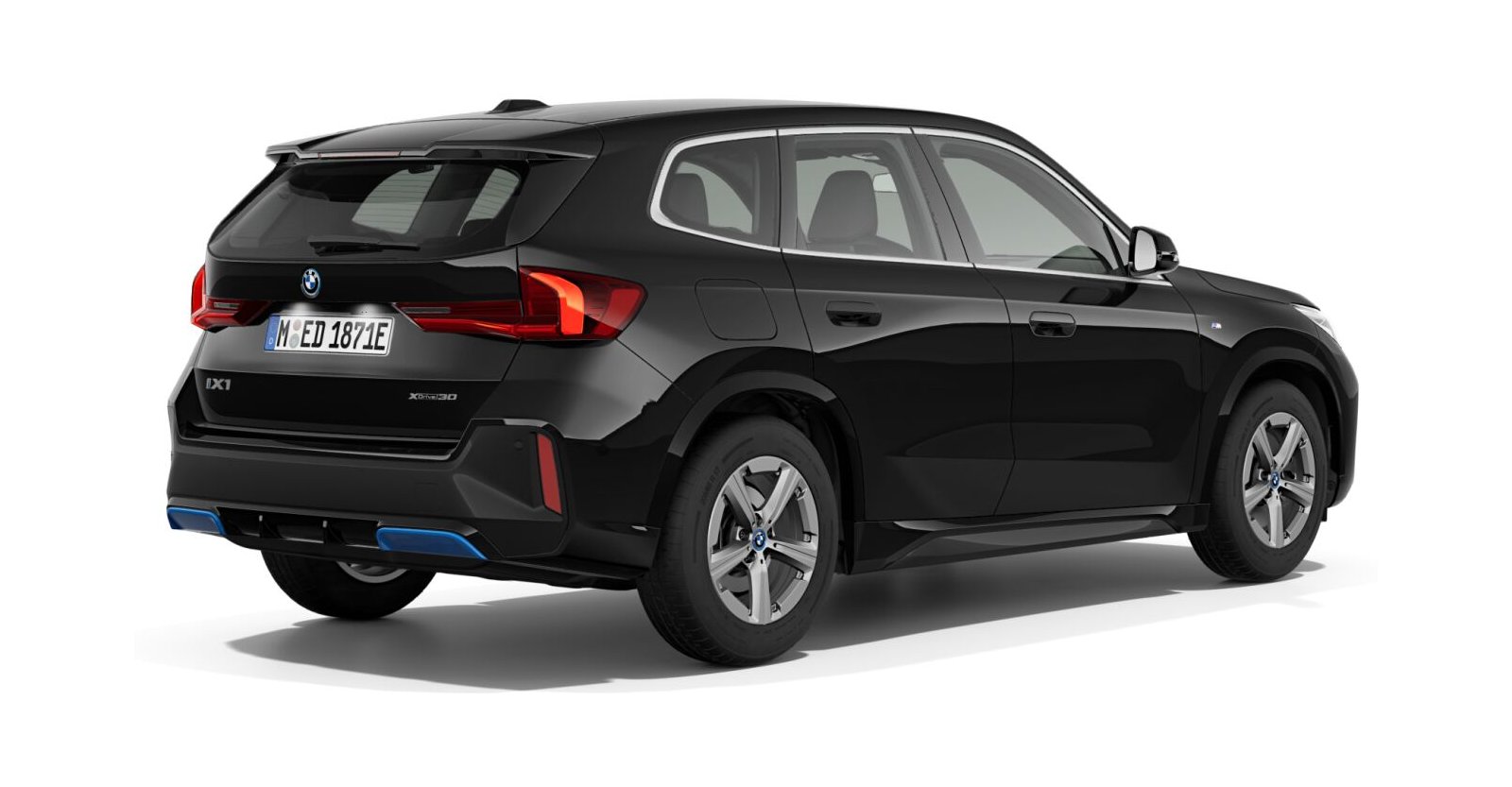 BMW BMW I in Schwarz von hinten BMW BMW I in Schwarz von hinten