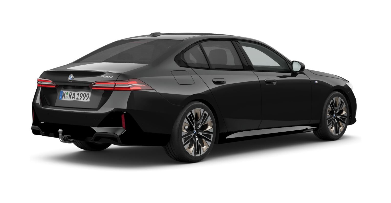 BMW BMW 5er in Schwarz von hinten BMW BMW 5er in Schwarz von hinten