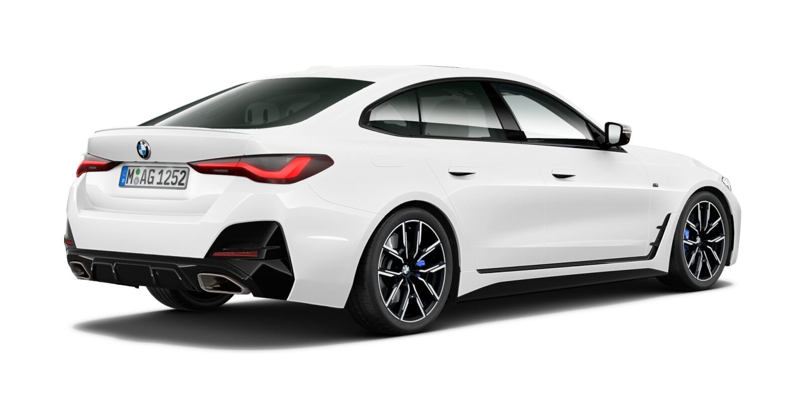 BMW BMW 4er in Weiß von hinten BMW BMW 4er in Weiß von hinten