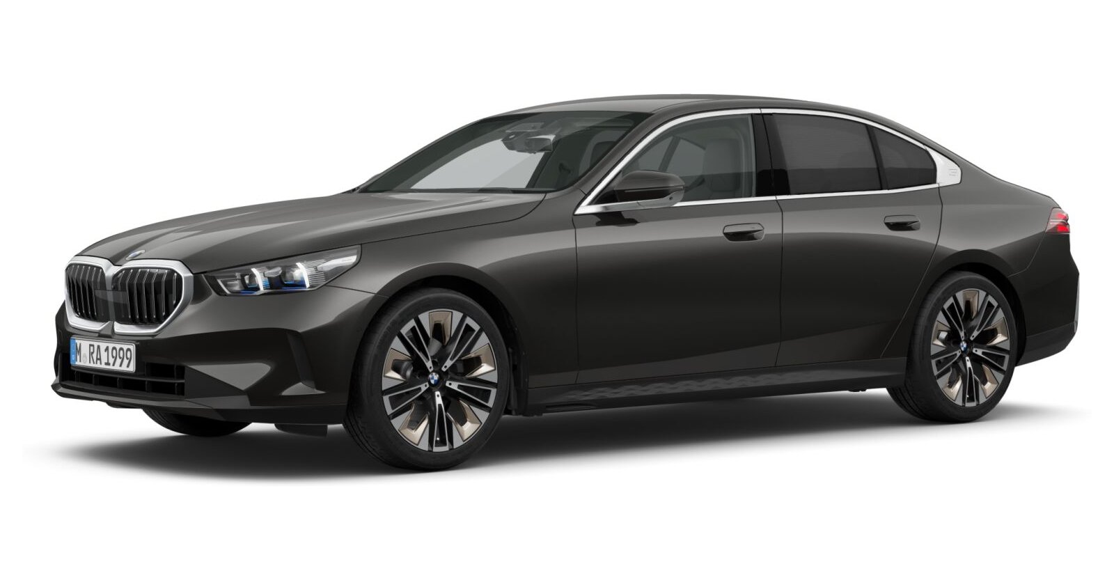 BMW 520d Limousine in Grau von vorne BMW 520d Limousine in Grau von vorne