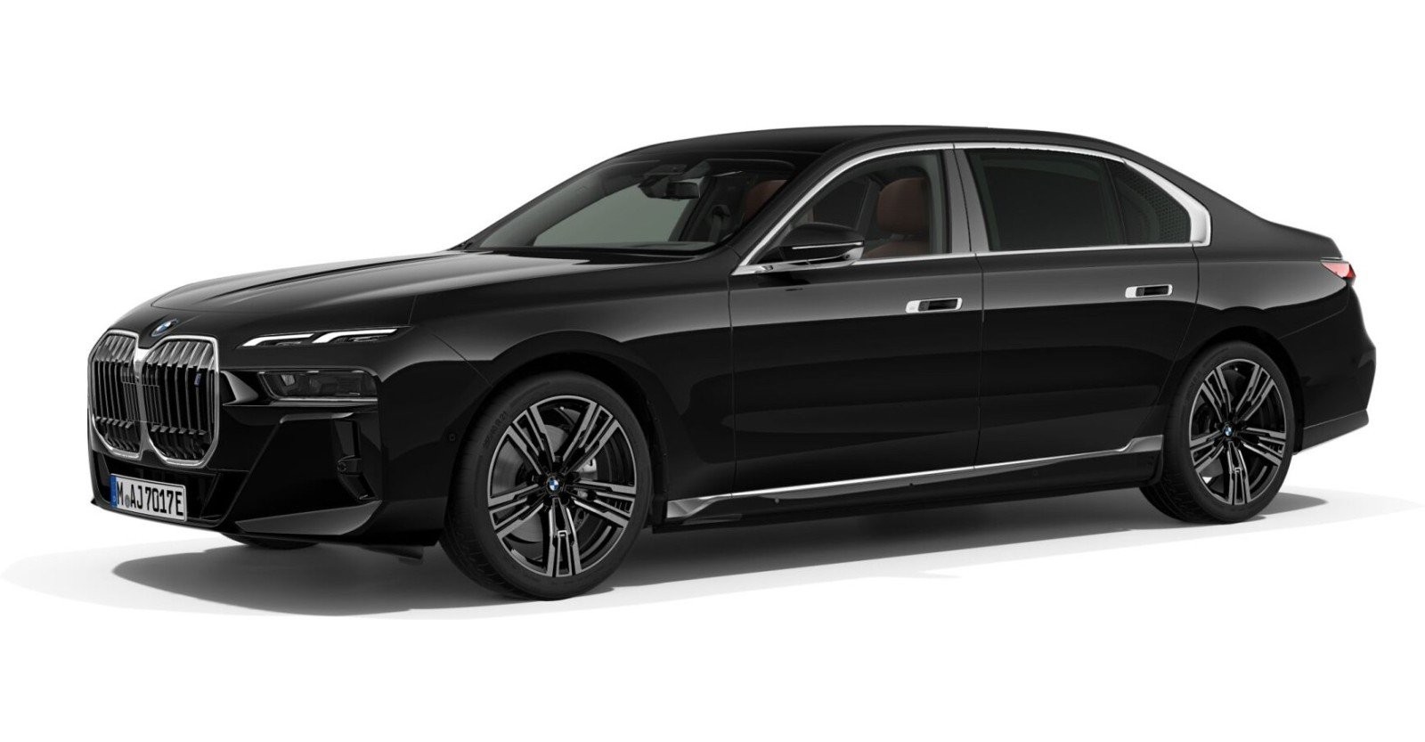 BMW BMW I in Schwarz von vorne BMW BMW I in Schwarz von vorne