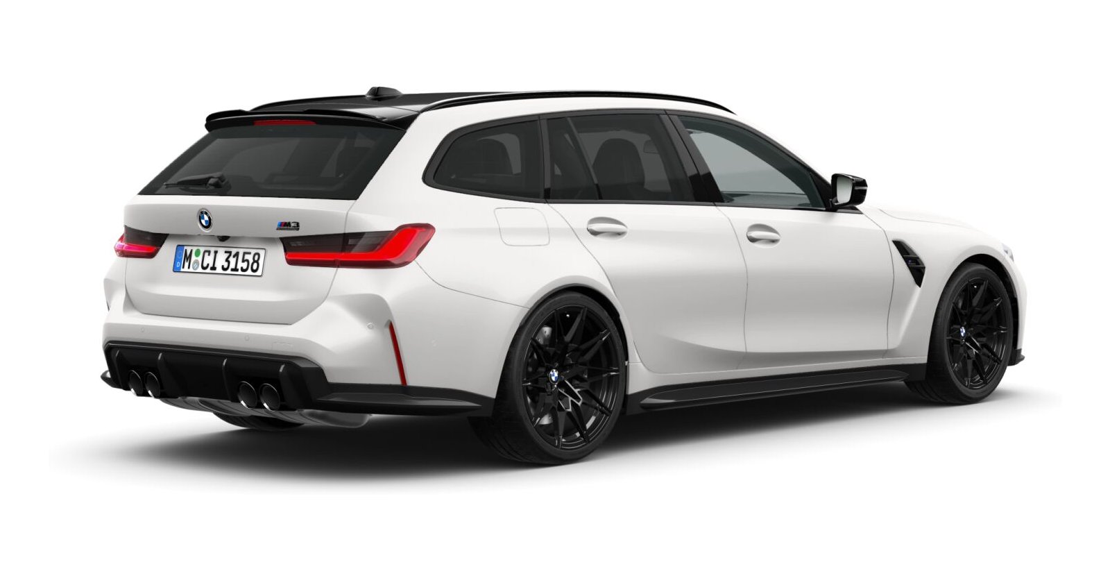 BMW BMW M in Weiß von hinten BMW BMW M in Weiß von hinten