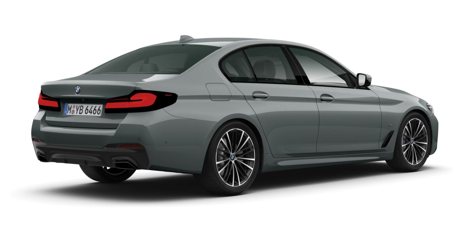 BMW BMW 5er in Grau von hinten BMW BMW 5er in Grau von hinten