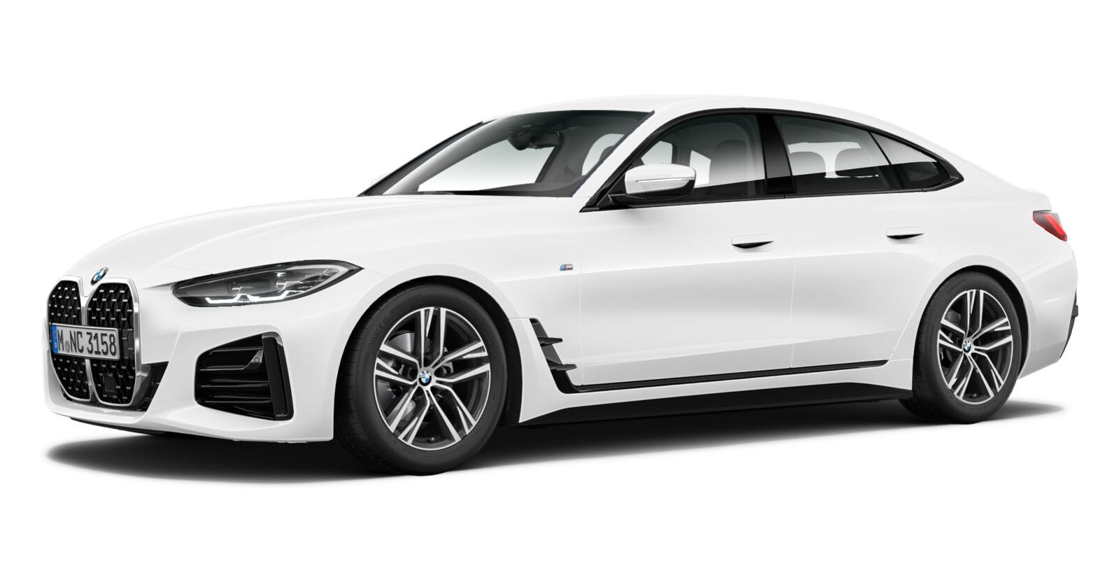 BMW BMW 4er in Weiß von vorne BMW BMW 4er in Weiß von vorne