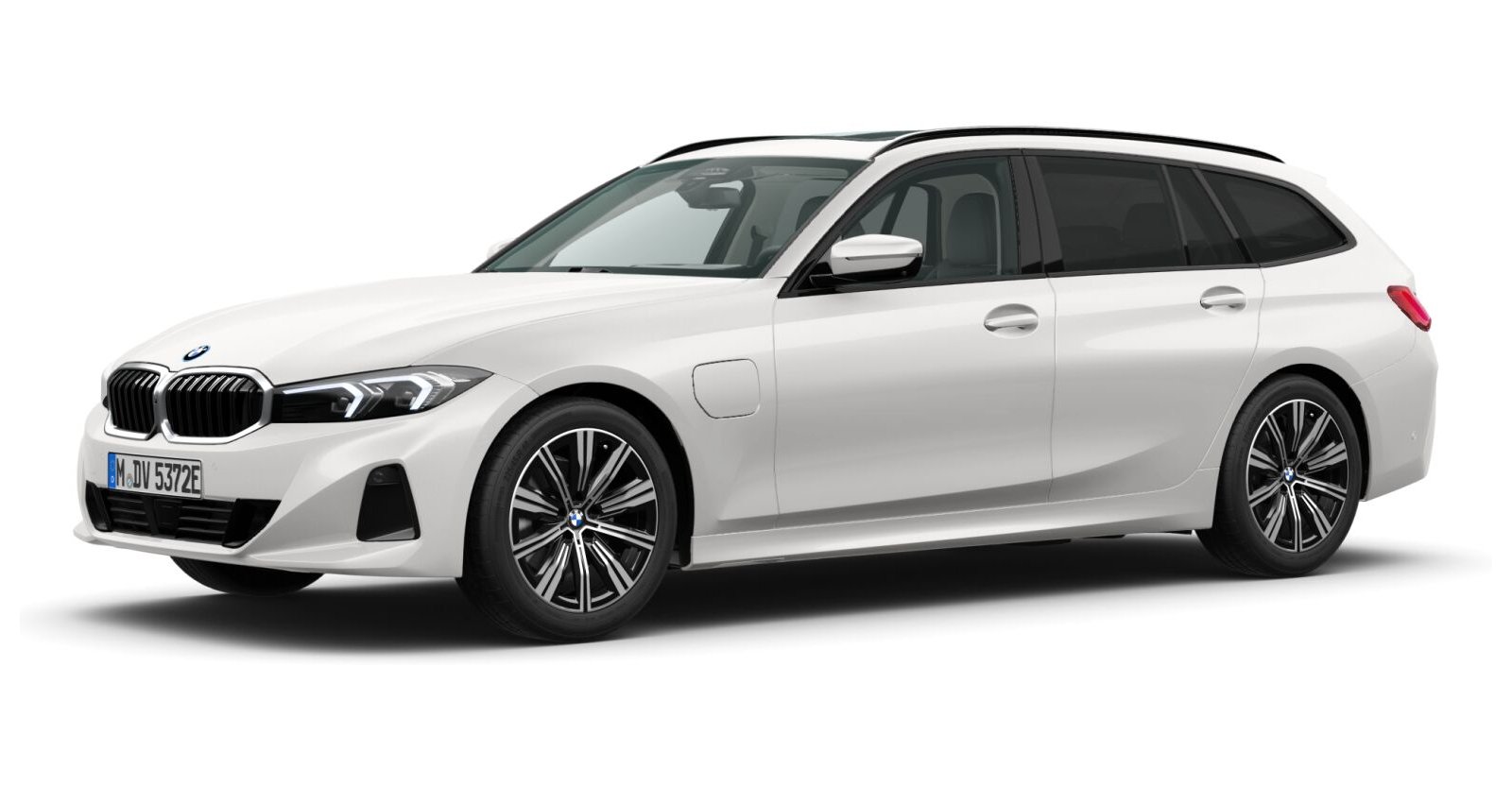 BMW BMW 3er in Weiß von vorne BMW BMW 3er in Weiß von vorne