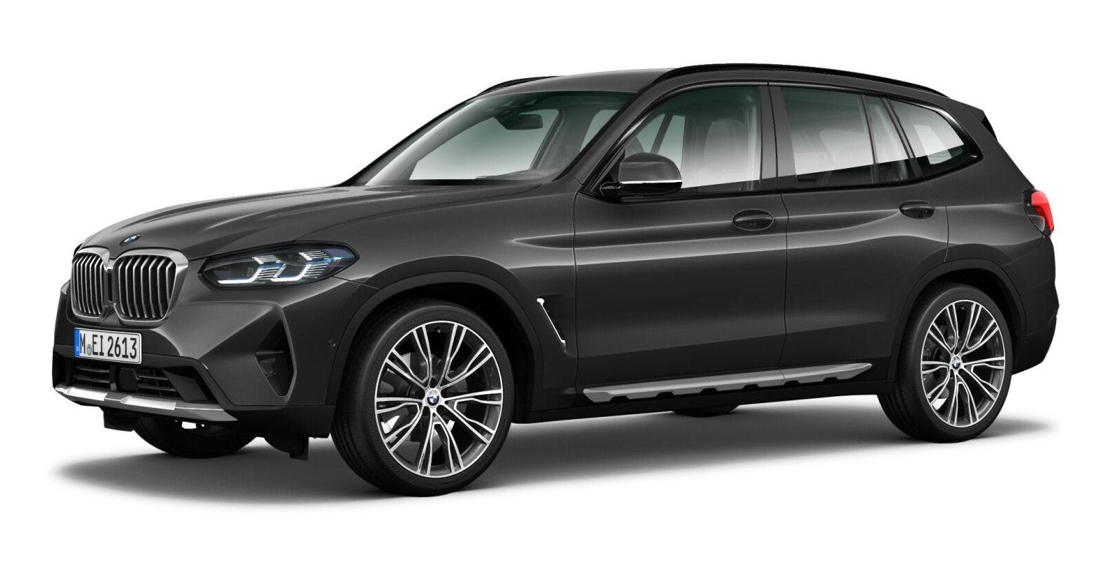 BMW X3 xDrive 20i in Grau von vorne