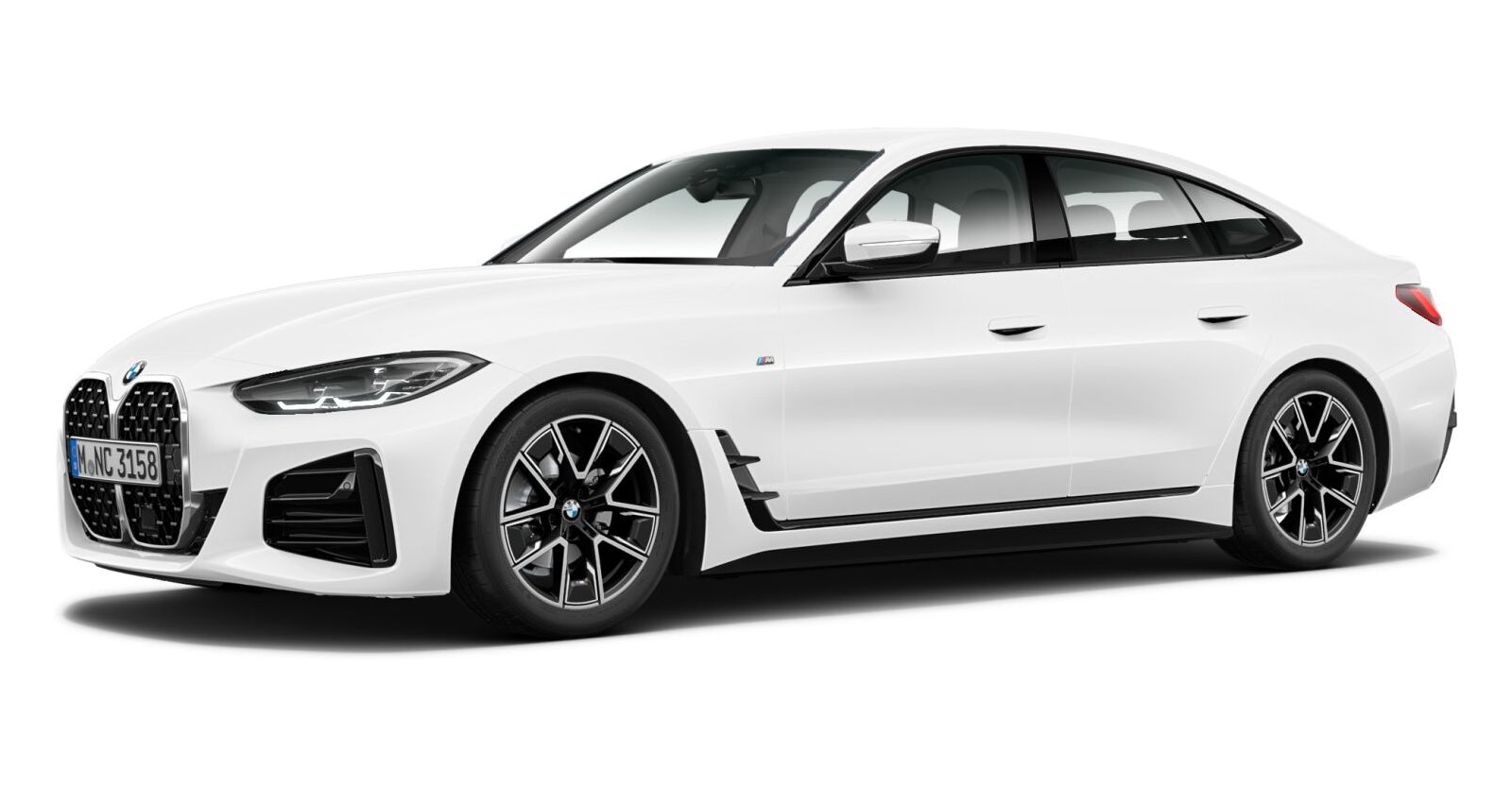BMW BMW 4er in Weiß von vorne BMW BMW 4er in Weiß von vorne