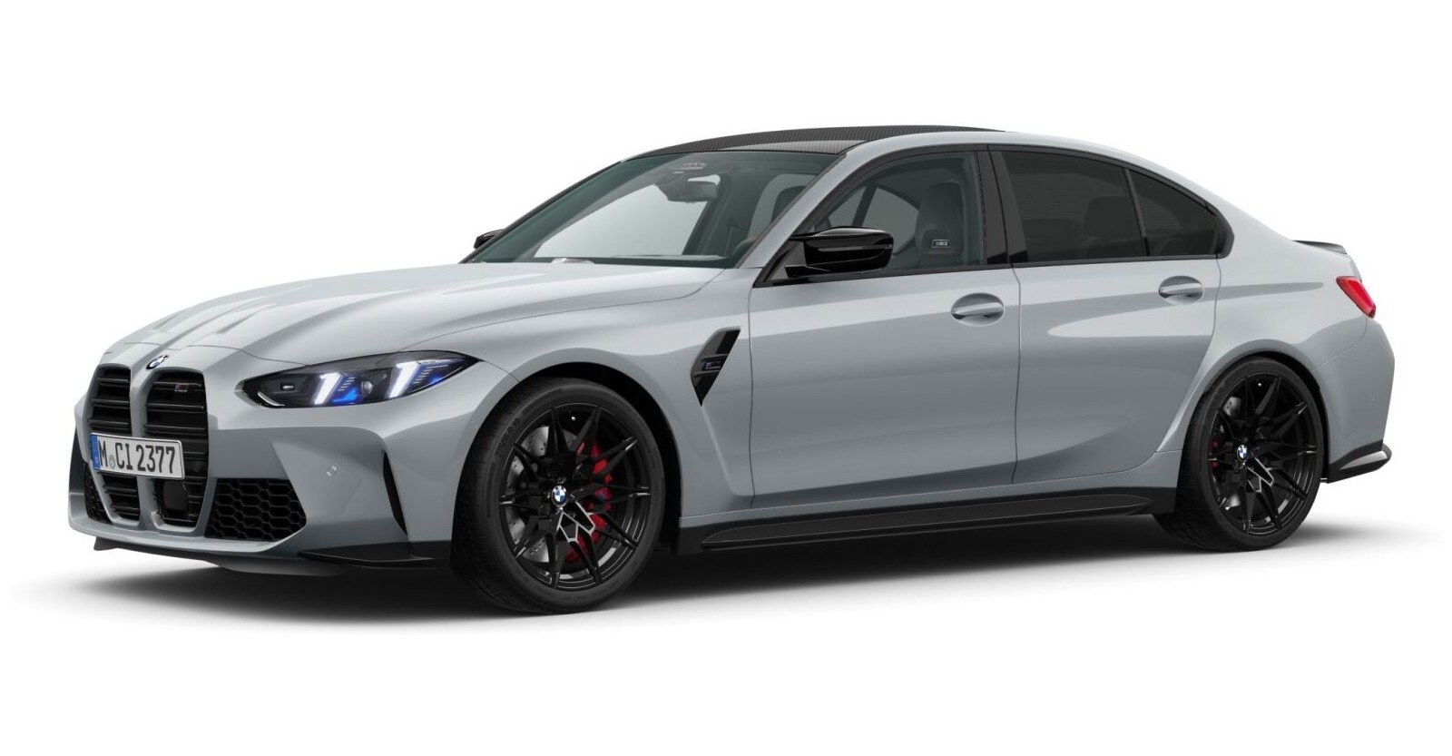 BMW M3 Competition Limousine in Grau von vorne BMW M3 Competition Limousine in Grau von vorne