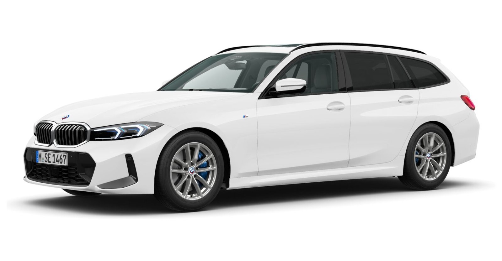 BMW BMW 3er in Weiß von vorne BMW BMW 3er in Weiß von vorne