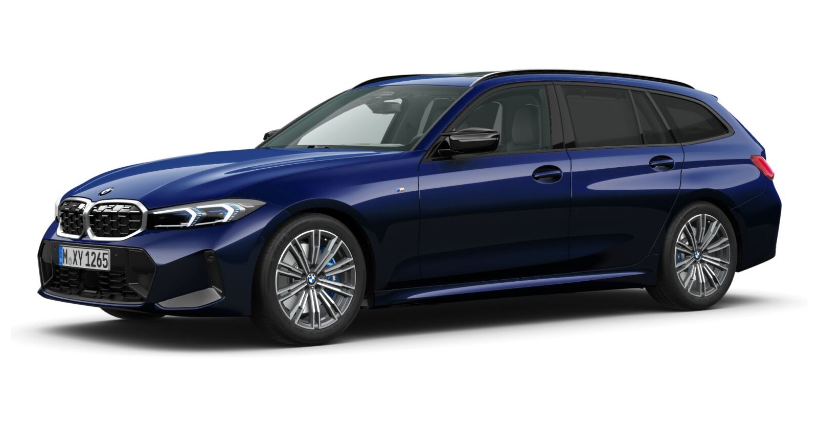 BMW BMW 3er in Blau von vorne BMW BMW 3er in Blau von vorne