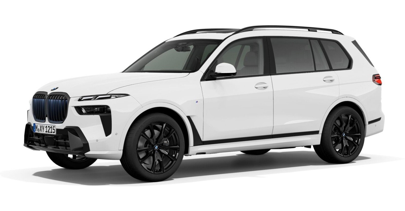 BMW X7 xDrive40d in Weiß von vorne BMW X7 xDrive40d in Weiß von vorne
