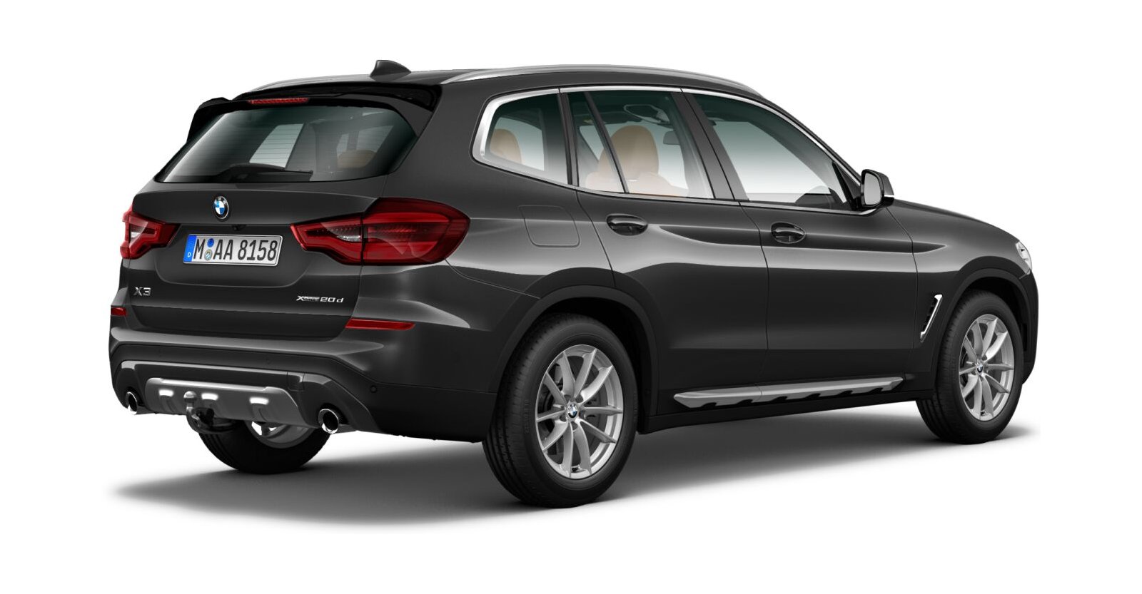 BMW BMW X in Grau von hinten BMW BMW X in Grau von hinten