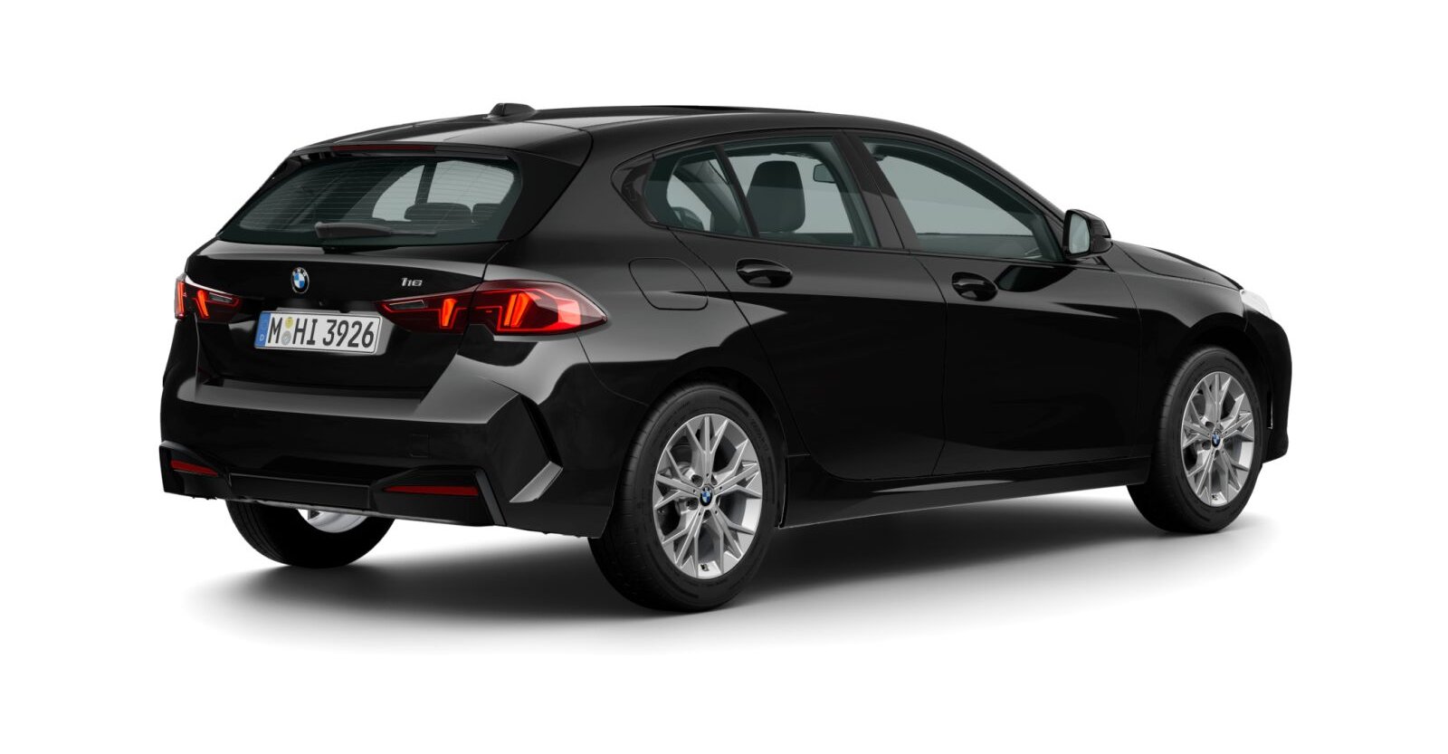 BMW BMW 1er in Schwarz von hinten BMW BMW 1er in Schwarz von hinten