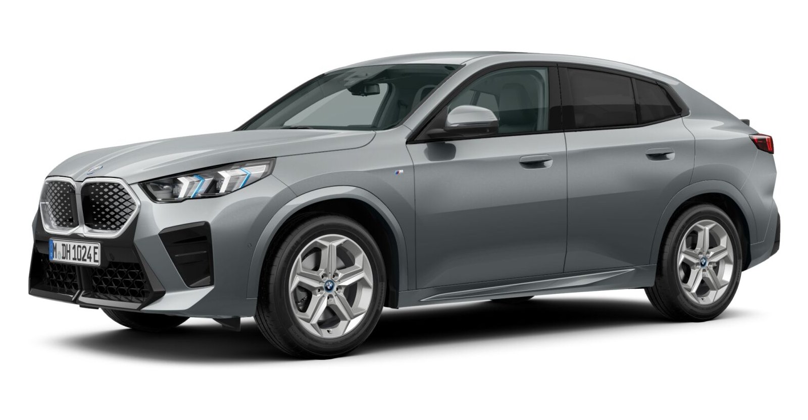BMW iX2 xDrive30 in Grau von vorne