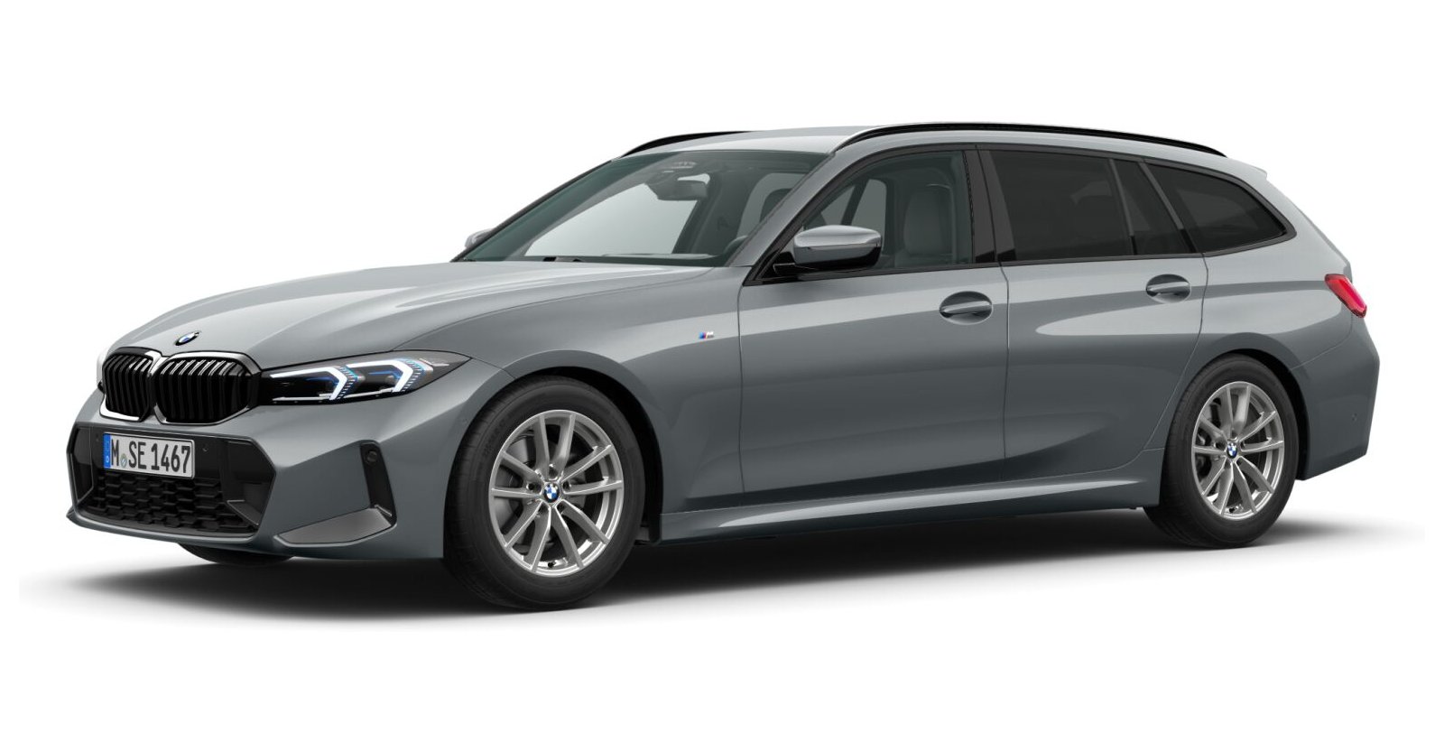 BMW BMW 3er in Grau von vorne BMW BMW 3er in Grau von vorne