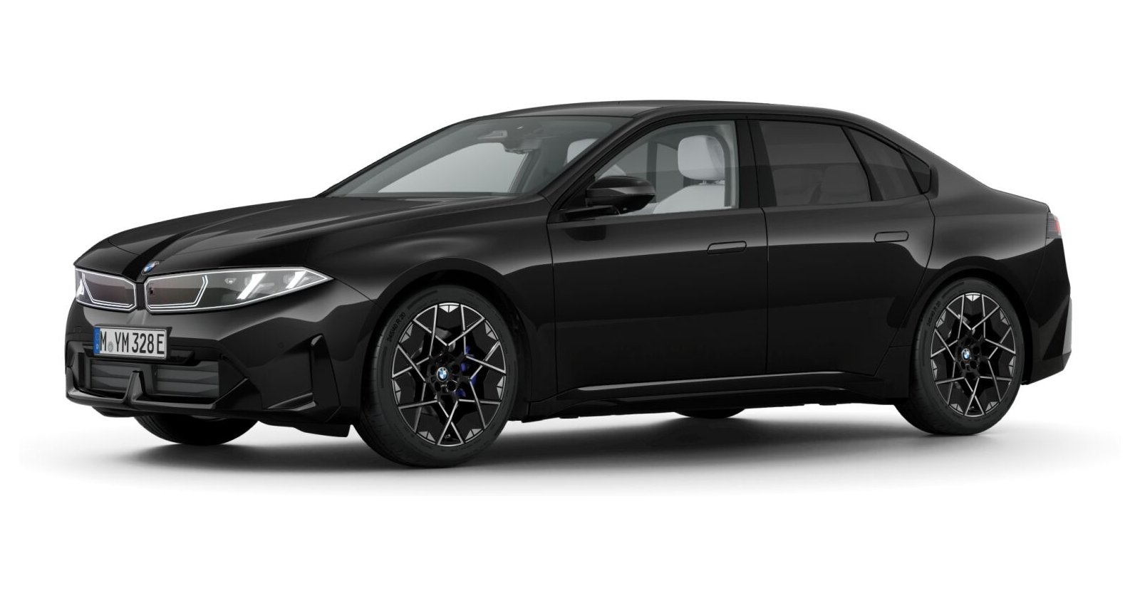 BMW i3 50 xDrive in Schwarz von vorne BMW i3 50 xDrive in Schwarz von vorne