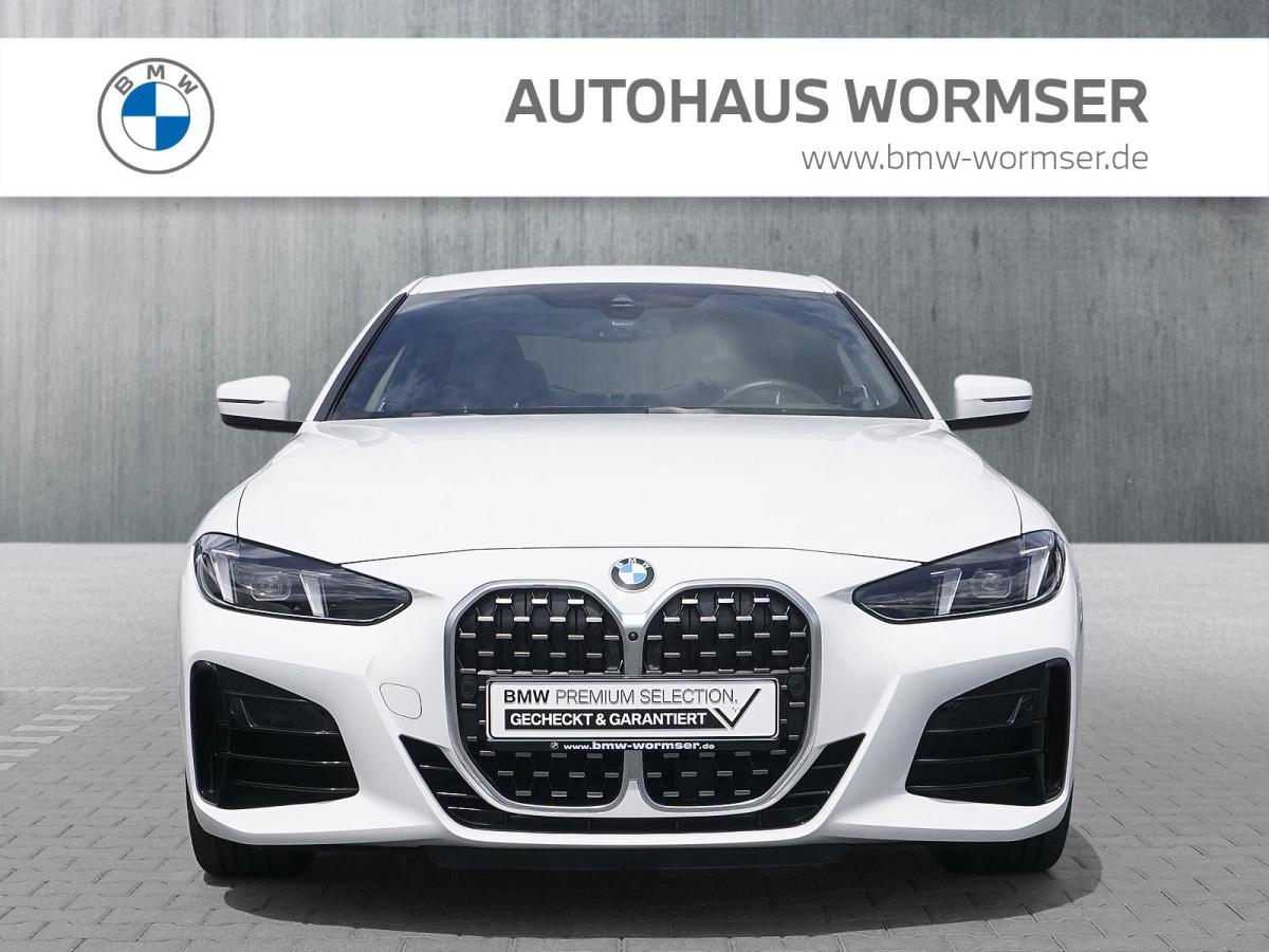 BMW 420i Coupe von vorne in Weiß