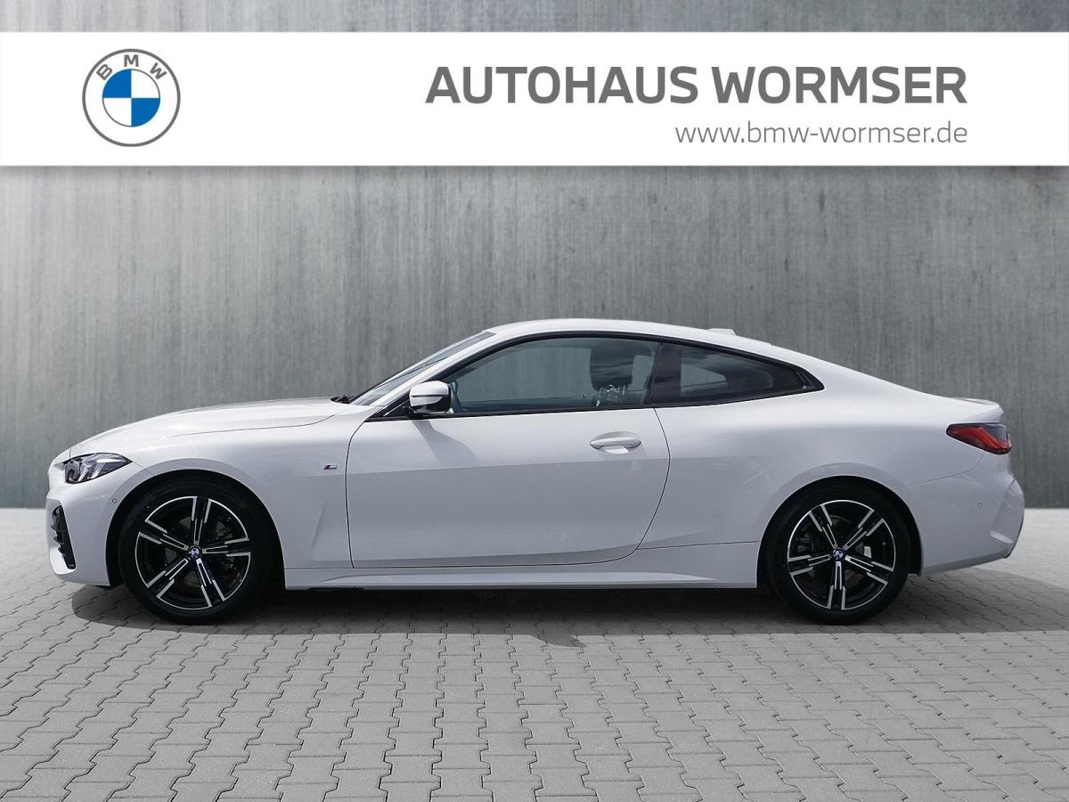 BMW 420i Coupe von vorne in Weiß