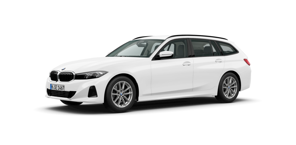 BMW BMW 3er in Weiß von vorne BMW BMW 3er in Weiß von vorne