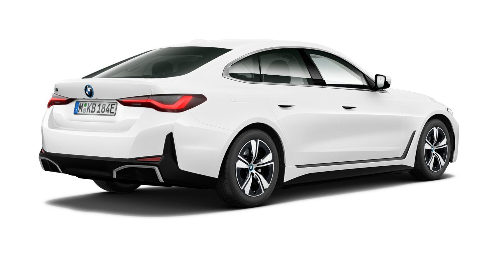 BMW BMW I in Weiß von hinten BMW BMW I in Weiß von hinten