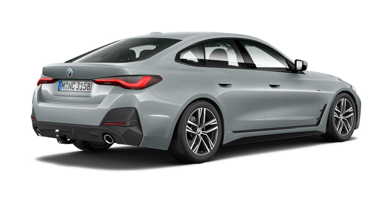 BMW BMW 4er in Grau von hinten BMW BMW 4er in Grau von hinten