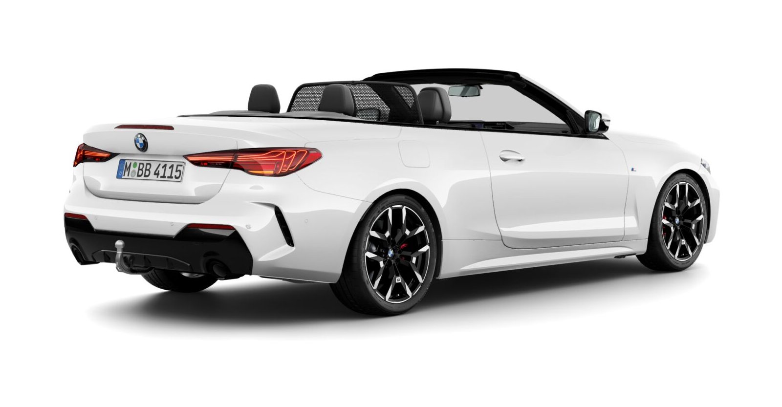 BMW BMW 4er in Weiß von hinten BMW BMW 4er in Weiß von hinten