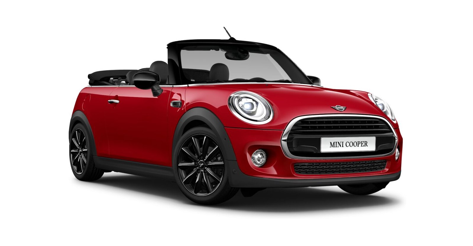 MINI Cooper Cabrio in Red von vorne