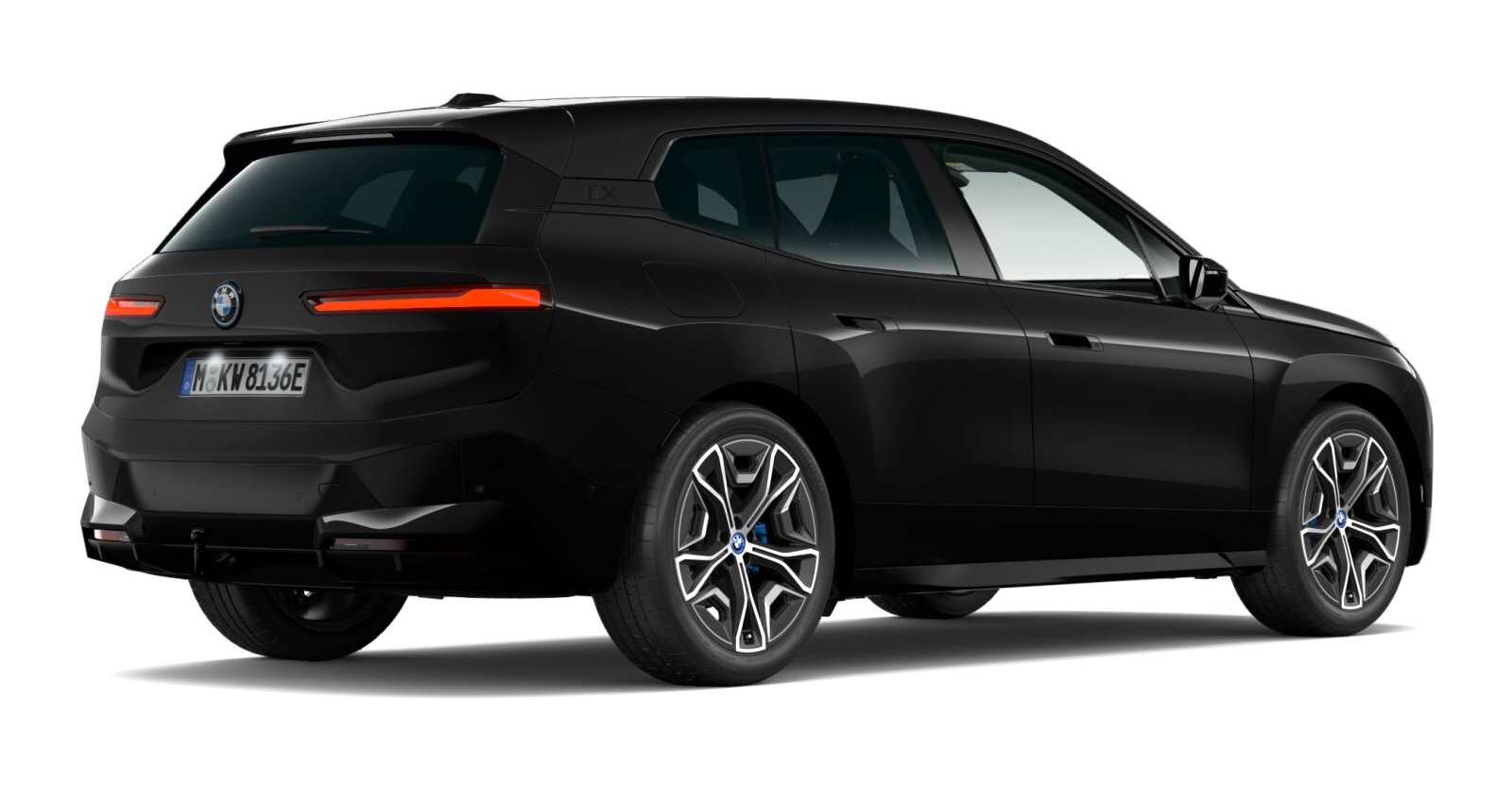 BMW BMW I in Schwarz von hinten BMW BMW I in Schwarz von hinten
