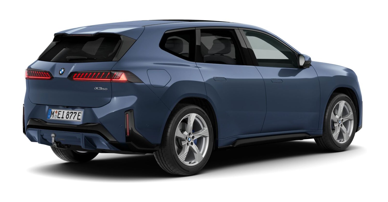 BMW BMW I in Blau von hinten BMW BMW I in Blau von hinten
