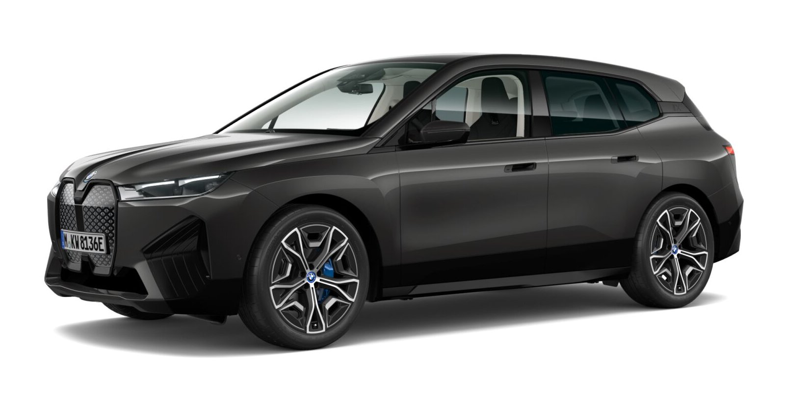 BMW iX xDrive40 in Grau von vorne BMW iX xDrive40 in Grau von vorne