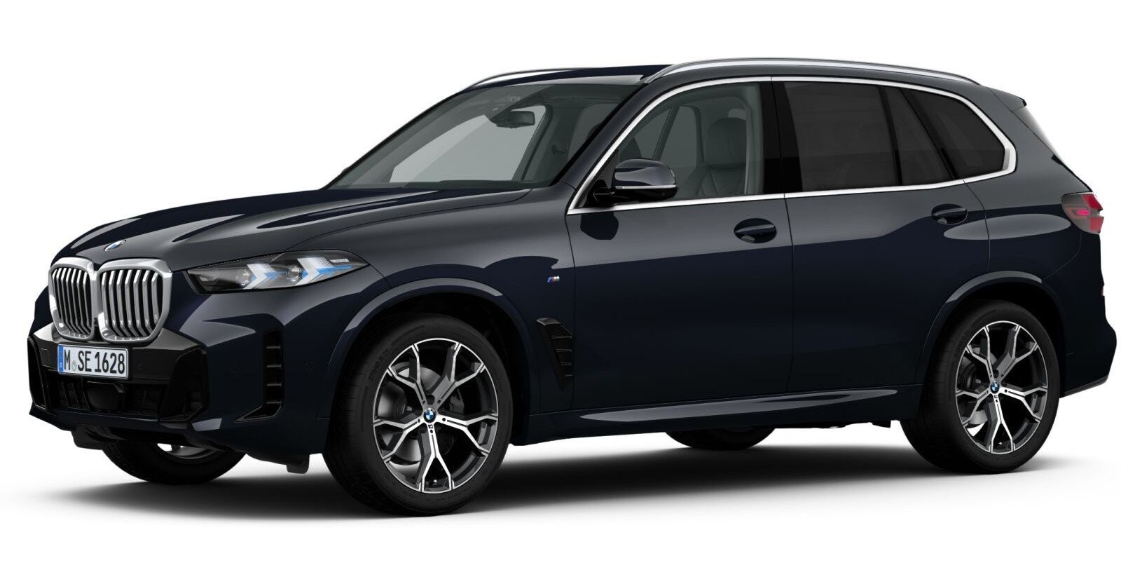 BMW X5 xDrive40d in Schwarz von vorne BMW X5 xDrive40d in Schwarz von vorne