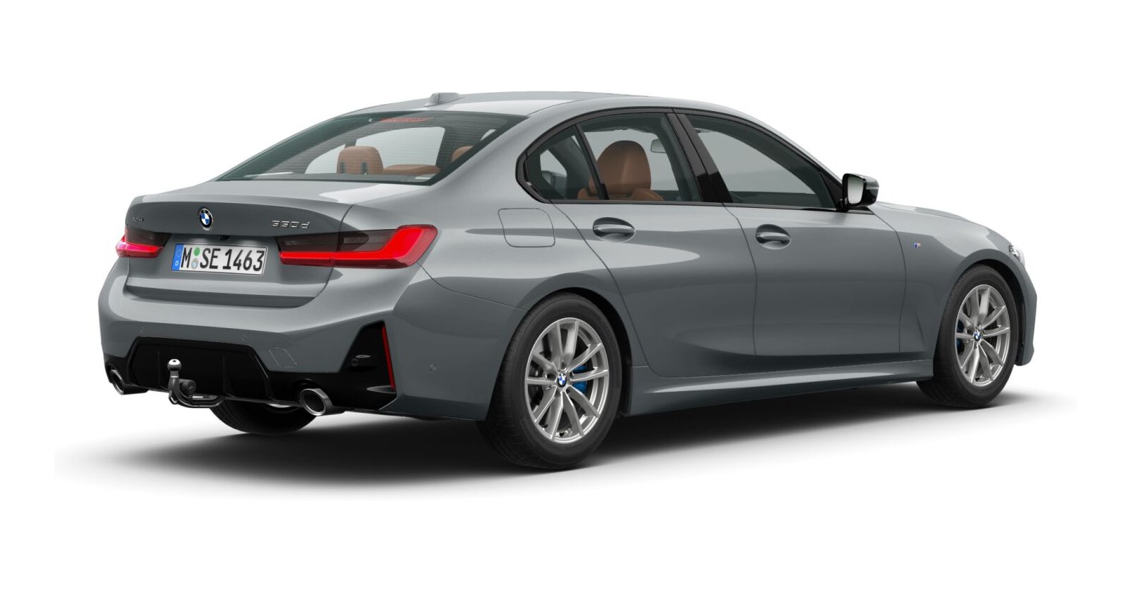 BMW BMW 3er in Grau von hinten BMW BMW 3er in Grau von hinten
