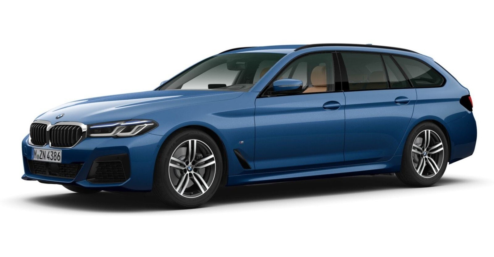 BMW BMW 5er in Blau von vorne BMW BMW 5er in Blau von vorne