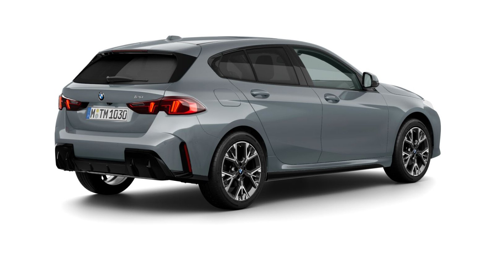 BMW BMW 1er in Grau von hinten BMW BMW 1er in Grau von hinten